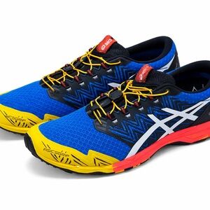 ASICS Lightweight Gel  FujiTrabuco Sky. Multi-Color Running Sneakers.